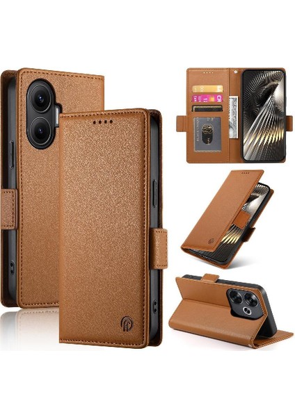 Xiaomi Poco F7 5g Iş Günlük Kullanım Için Flip Case Cüzdan Kart Yuvaları (Yurt Dışından)