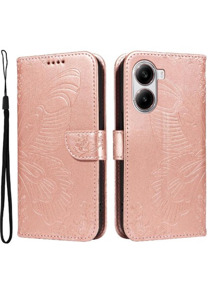 Xiaomi Poco Için Flip Case X7 Pro 5g Kabartmalı Kelebek Yüksek Kaliteli El (Yurt Dışından) modelleri