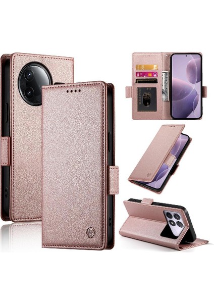 Xiaomi Poco F7 Pro Kartvizit Yuvaları Flip Case Günlük Kullanım Cüzdan (Yurt Dışından)