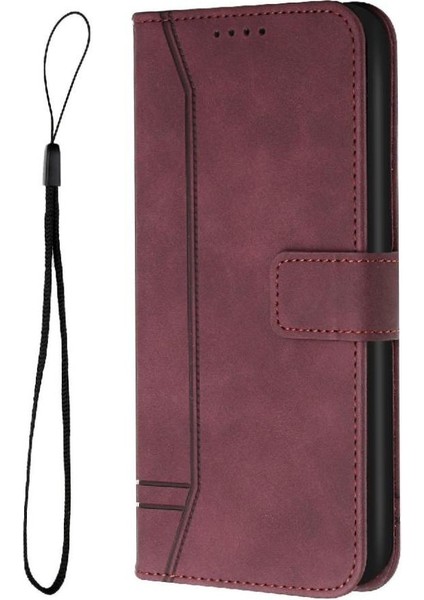 Xiaomi Poco M7 Pro 5g Için Telefon Kılıfı Manyetik Kapatma Flip Folio Cüzdan Pu (Yurt Dışından)