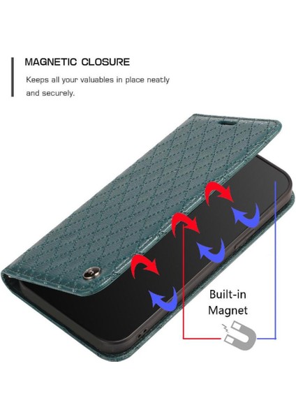 Xiaomi Poco C75 Iş Flip Manyetik Kabuk Kart Yuvaları Tutucu Için Kılıf (Yurt Dışından)