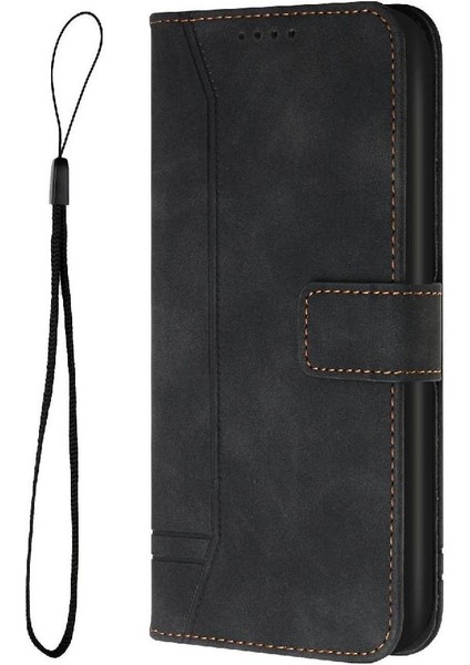 Telefon Kılıfı Için Xiaomi Redmi Not 14 Pro 4g Flip Folio Cüzdan Pu Deri (Yurt Dışından)
