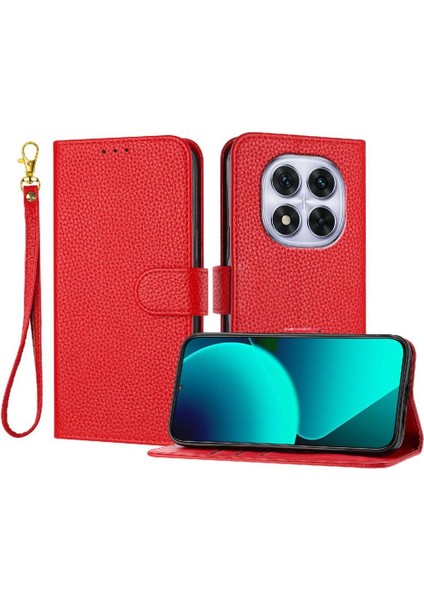 Telefon Kılıfı Için Xiaomi Redmi Not 14 Pro 4g Cüzdan Pu Deri Çevirme Folyo (Yurt Dışından)