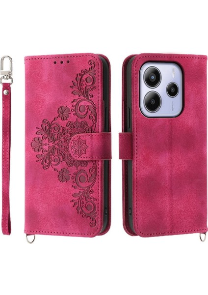 Xiaomi Redmi Note 14 4g Çoklu Kredi Kartı Yuvaları Bileklik Için Flip Case (Yurt Dışından)