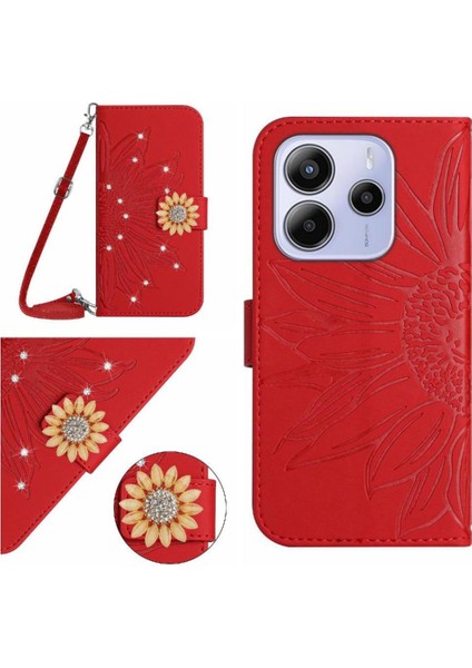 Xiaomi Redmi Note 14 4g Kickstand Koruyucu Deri Cüzdan Için Flip Case (Yurt Dışından)