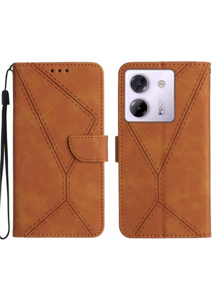 Xiaomi Poco M7 Pro 5g Için Kılıf Yüksek Kalite Tpu Deri Cüzdan Dikiş (Yurt Dışından)
