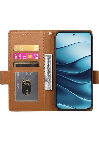 Xiaomi Redmi Note 14 4g Kartvizit Yuvaları Günlük Kullanım Cüzdanı Için Flip Case (Yurt Dışından)