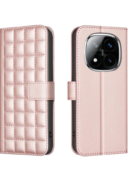 Xiaomi Redmi Note 14 Pro 5g Iş Basit Stil Pu Deri Için Flip Case (Yurt Dışından)