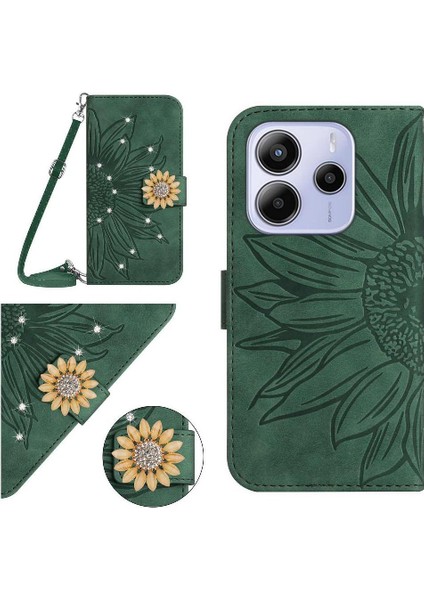 Xiaomi Redmi Note 14 4g Kickstand Koruyucu Deri Cüzdan Için Flip Case (Yurt Dışından)