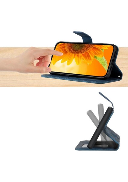 Xiaomi Redmi Note 14 4g Lüks Pu Deri Kabartmalı Ayçiçeği Için Kılıf (Yurt Dışından)