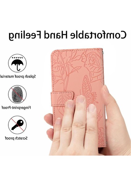 Xiaomi Redmi Note 14 4g Yumuşak Pu Deri Kelebekler ve Çiçekler Için Kılıf &amp; (Yurt Dışından)