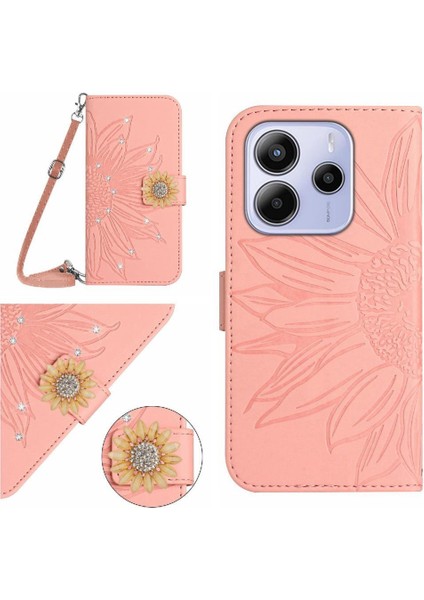 Xiaomi Redmi Note 14 4g Kickstand Koruyucu Deri Cüzdan Için Flip Case (Yurt Dışından)