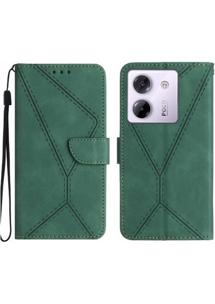 Xiaomi Poco M7 Pro 5g Için Kılıf Yüksek Kalite Tpu Deri Cüzdan Dikiş (Yurt Dışından)