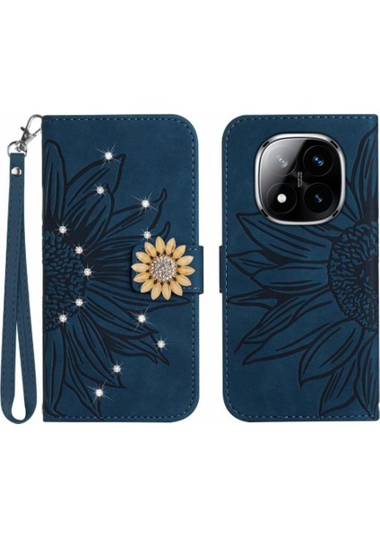 Xiaomi Redmi Note 14 Pro Plus Pu Deri Flip Kapak Flip Cüzdan Için Kılıf (Yurt Dışından)