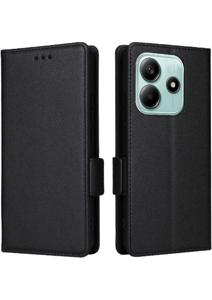 Xiaomi Redmi Note 14 4g Manyetik Kart Yuvaları Tutucu Cüzdan Pu Için Flip Case (Yurt Dışından)