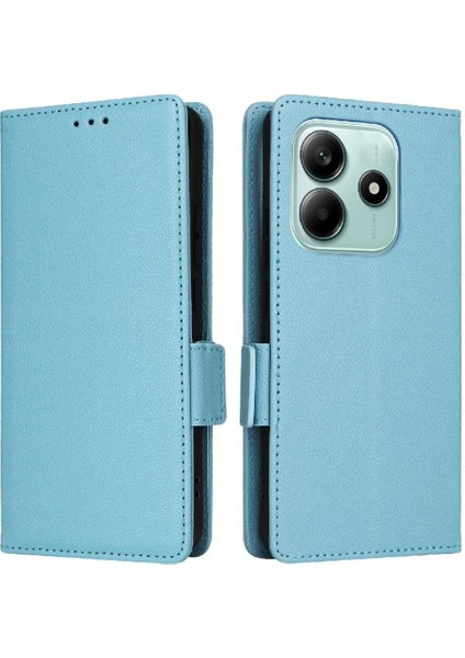 Xiaomi Redmi Note 14 4g Manyetik Kart Yuvaları Tutucu Cüzdan Pu Için Flip Case (Yurt Dışından)