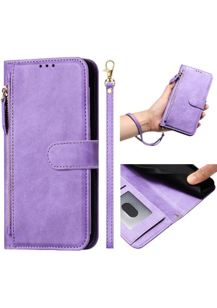 Xiaomi Poco F7 Ultra 5g Fermuar Kart Tutucu Pu Deri Için Flip Case (Yurt Dışından)