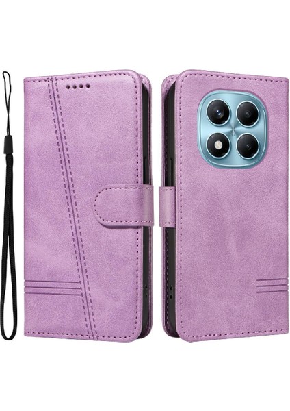 Kredi Kartı Yuvası ile Xiaomi Redmi Not 14 Pro 4g Için Filp Durumda Preslenmiş Pu (Yurt Dışından)