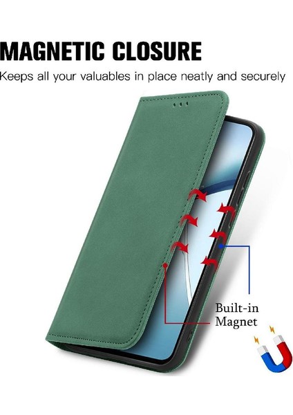 Xiaomi Redmi Note 14 4g Deri Çanta Cüzdan Basit Iş Için Flip Case (Yurt Dışından)