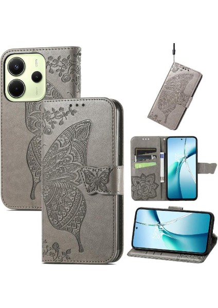 Xiaomi Redmi Note 14 4g Çok Renkli Iş Kanat Cüzdan Için Flip Case (Yurt Dışından)