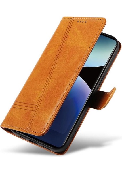 Kredi Kartı Yuvası ile Xiaomi Redmi Not 14 Pro 4g Için Filp Durumda Preslenmiş Pu (Yurt Dışından)
