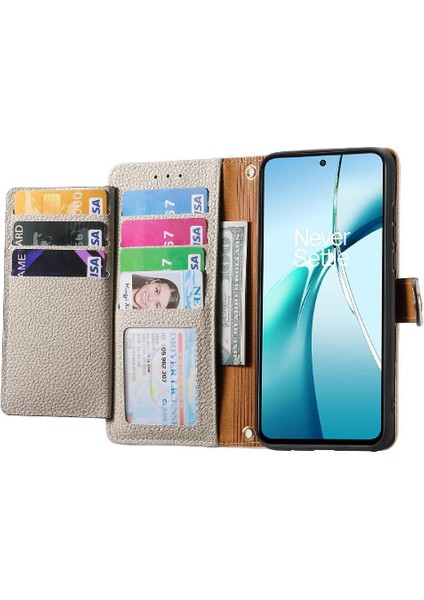 Xiaomi Redmi Note 14 4g Fermuar Aşk Kordon Deri Çanta Cüzdan Için Kılıf (Yurt Dışından)