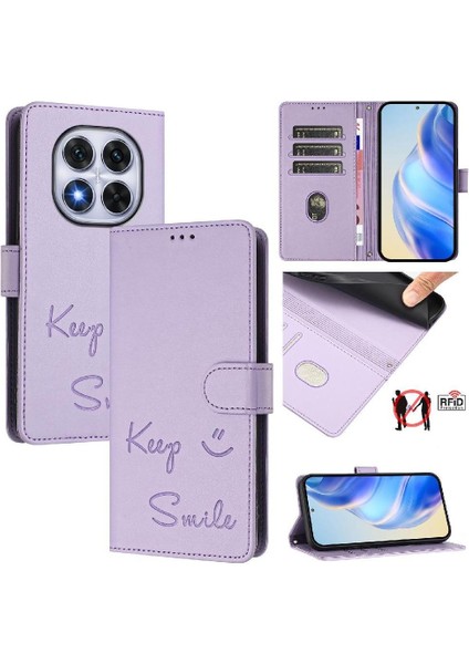 Xiaomi Redmi Note 14 Pro 5g Rfıd Engelleme Kartı Tutucu Cüzdan Flıp Için Kılıf (Yurt Dışından)
