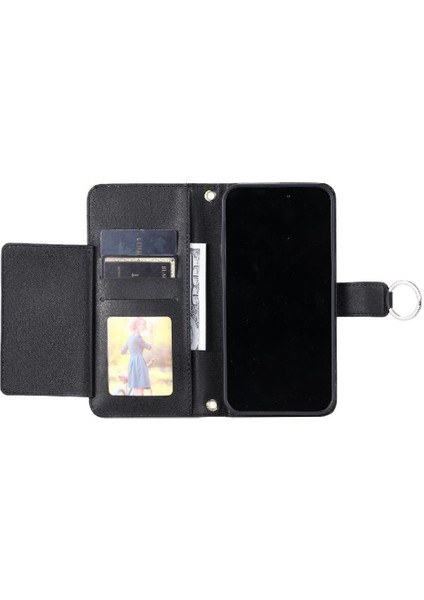 Xiaomi Redmi Note 14 Pro 5g Manyetik Pu Deri Uzun Kayış Için Flip Case (Yurt Dışından)