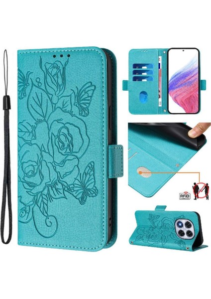 Kredi Kartı Yuvası ile Xiaomi Redmi Note 14 Pro 5g Pu Deri Için Kılıf (Yurt Dışından)