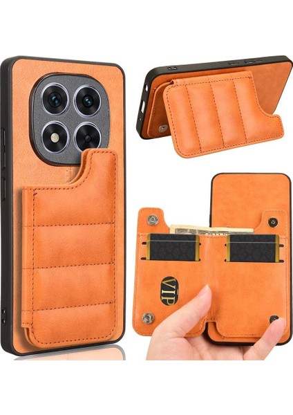 Xiaomi Redmi Note 14 Pro 5g Kart Yuvası Kickstand Kart Çantası Için Cüzdan Kılıf (Yurt Dışından)
