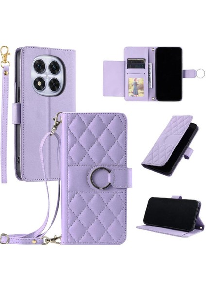 Xiaomi Redmi Note 14 Pro 5g Manyetik Pu Deri Uzun Kayış Için Flip Case (Yurt Dışından)