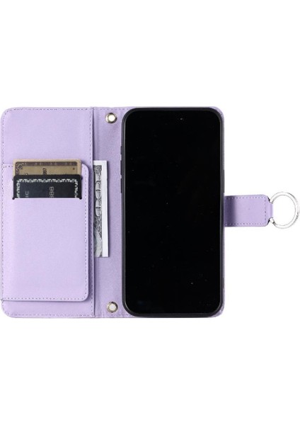 Xiaomi Redmi Note 14 Pro 5g Manyetik Pu Deri Uzun Kayış Için Flip Case (Yurt Dışından)
