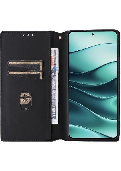 Xiaomi Redmi Note 14 4g/5g 3D Desen Pu Deri Kart Yuvaları Için Flip Case (Yurt Dışından)