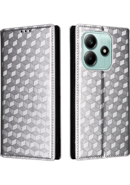 Xiaomi Redmi Note 14 4g/5g 3D Desen Pu Deri Kart Yuvaları Için Flip Case (Yurt Dışından)