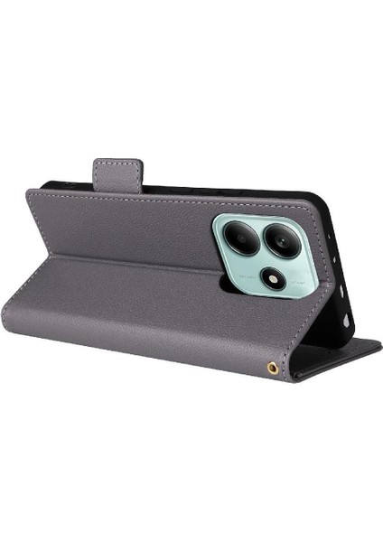 Xiaomi Redmi Note 14 4g Manyetik Kart Yuvaları Tutucu Cüzdan Pu Için Flip Case (Yurt Dışından)