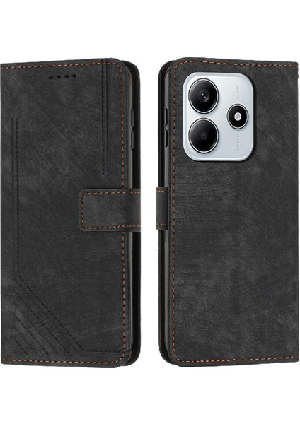 Xiaomi Redmi Note 14 4g Kart Ekleme Pu Deri Cüzdan Için Flip Case (Yurt Dışından)