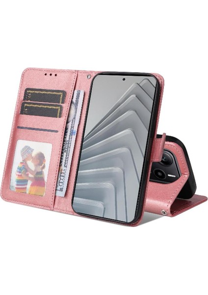 Xiaomi Redmi Note 14 4g Hassas Kesikler Kart Yuvaları Manyetik Için Flip Case (Yurt Dışından)