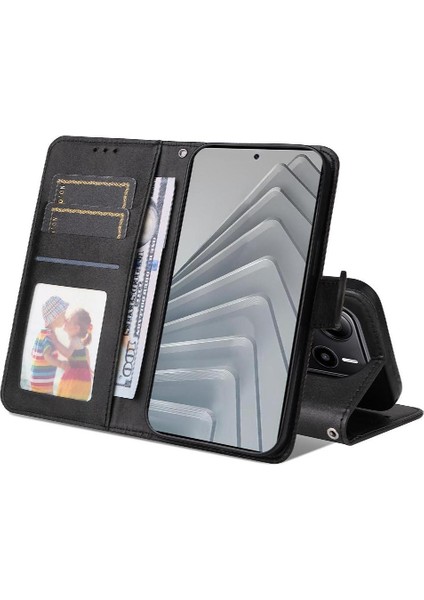 Xiaomi Redmi Note 14 4g Hassas Kesikler Kart Yuvaları Manyetik Için Flip Case (Yurt Dışından)