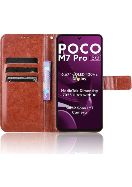 Xiaomi Poco M7 Pro 5g/redmi Not 14 4g Kart Tutucu Kapak Kickstand (Yurt Dışından)