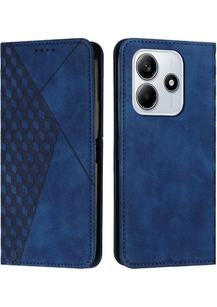 Xiaomi Redmi Note 14 4g Kickstand Pu Deri Cüzdan Kartı Için Flip Case (Yurt Dışından)