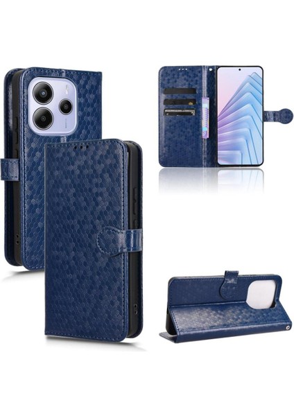 Xiaomi Redmi Note 14 4g Manyetik Toka Geometrik Desen Deri Için Kılıf (Yurt Dışından)