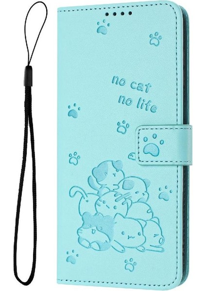 Xiaomi Redmi Note 14 4g Sevimli Kedi Deri Cüzdan Pu Deri Için Flip Case (Yurt Dışından)