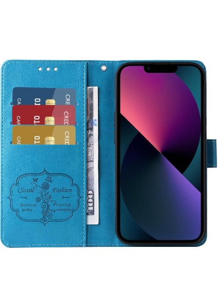 Xiaomi Redmi Note 14 4g Çiçek Kart Yuvaları Deri Flip Için Flip Case (Yurt Dışından)