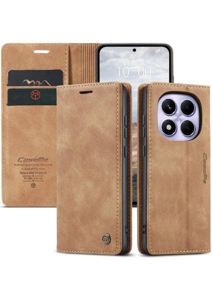 Xiaomi Redmi Not Için Flip Case 14 Pro 4g Vintage Pu Deri Cüzdan Çevir (Yurt Dışından)