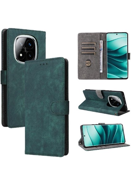 Xiaomi Redmi Not 14 Pro Için Kılıf 4g Pu Deri Flip Folio Cüzdan Manyetik (Yurt Dışından)