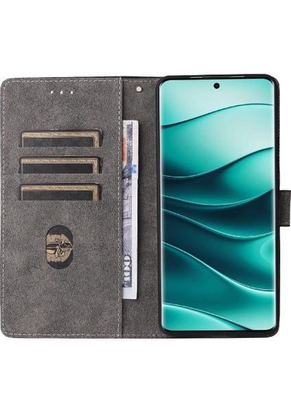 Xiaomi Redmi Not 14 Pro Için Kılıf 4g Pu Deri Flip Folio Cüzdan Manyetik (Yurt Dışından)