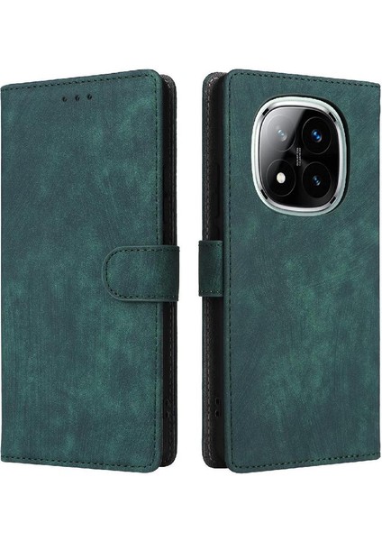 Xiaomi Redmi Not 14 Pro Için Kılıf 4g Pu Deri Flip Folio Cüzdan Manyetik (Yurt Dışından)