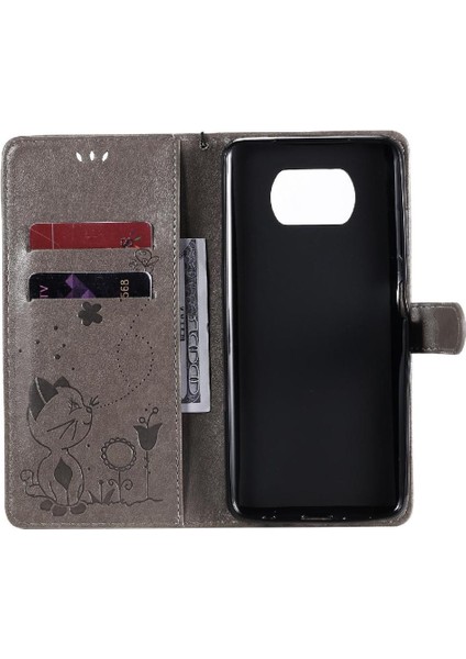 Kart Yuvası Tasarımı Pu ile Xiaomi Poco X3 Dayanıklı Hafif Flip Case (Yurt Dışından) indirimleri