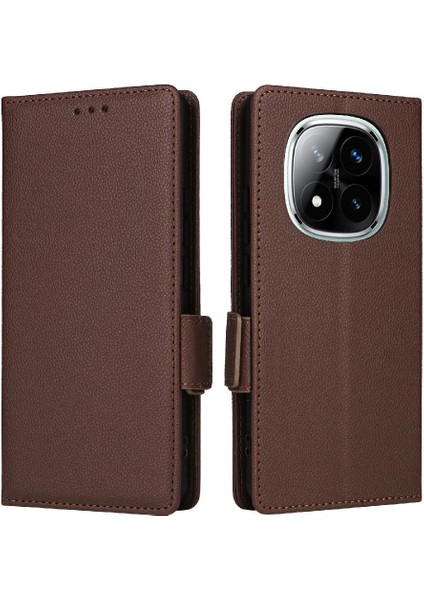 Xiaomi Redmi Not Için Flip Case 14 Pro 4g Kart Yuvaları Tutucu Yan Toka Pu (Yurt Dışından)