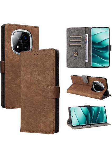 Xiaomi Redmi Not 14 Pro Için Kılıf 4g Pu Deri Flip Folio Cüzdan Manyetik (Yurt Dışından)